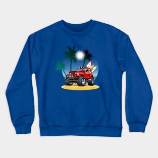 Cartoon jeep Crewneck Sweatshirt